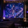 Galaxy Moon Animation Girl Aesthetic Tapestry Dream Cosmic Cartoon Wall Hanging Dormitory anime Bedroom Home Decoration