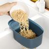1pc Kitchen Strainer Basket Multifunctional Sink Hanging Drain Food Residue Filter Storage Basket for Vegetable Fruit Leftover
