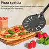6-Inch Round Pizza Turning Peel Long Handle Non-stick Lightweight Perforated Anodized Aluminum Alloy Homemade Pizza Turner Spinner