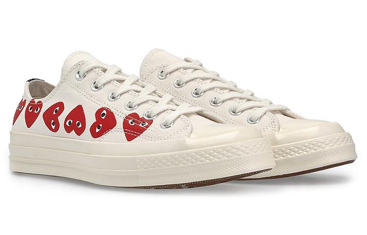 Converse Comme des Garçons Play x Converse Chuck 70 Низкие 'Multi Heart' 162975C