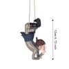 Resin Swinging Elf Figurine Hanging Resin Garden Statue Outdoor Elf Sculpture  For Garden