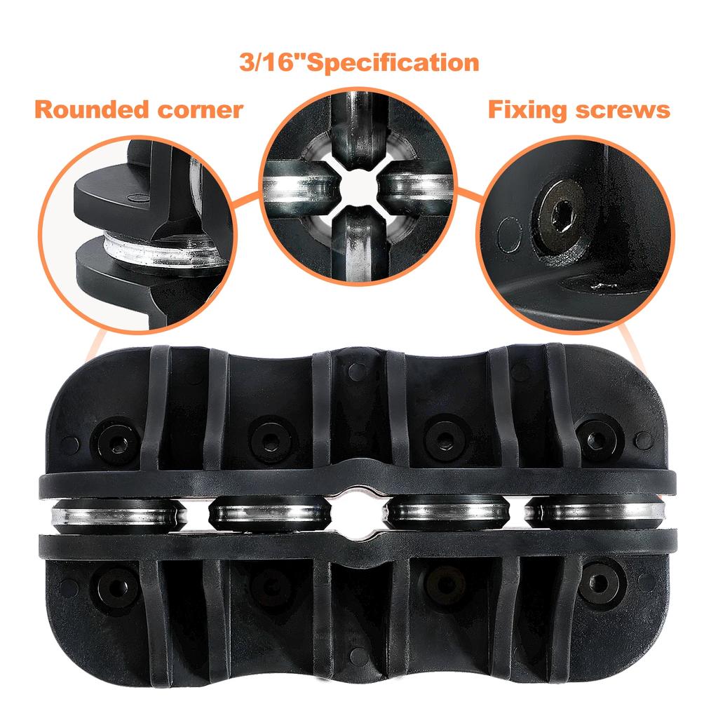 3/16In and 1/4In Handheld Tubing Straightener Metal Pipe Straightener Tool Portable Brake & Fuel Line Straightener Hand Tools