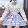 Japanese Sailor Suit Skirt: Spring/Summer Pleated Academic Uniform Set