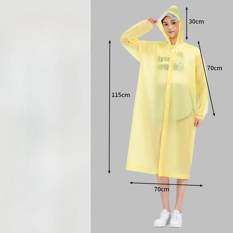 Длинный дождевик, дождевик на все тело, одноразовый, толстый, верхняя одежда для взрослых, дождевик на одного человека, портативный для использования на открытом воздухе