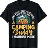 Смешная футболка унисекс для пары кемперов, любителей кемпинга, партнеров на всю жизнь