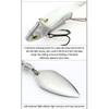 44mm/13.6g Spoon Metal Sequin Vibration Treble Hook VIB Lure Wobblers Crankbaits Metal Fishing Bait