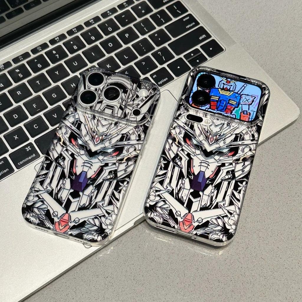 Аниме Воин Гандам Подходит для iPhone 17 Космический Чехол для Телефона Apple 16 Личность 15 Космический Чехол 14 Мягкие 13 Комплекты