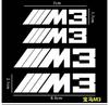 X6 X7 4pcs Car brake Caliper Sticker For bmw M Sticker X1 X3 X4 X5 X6 X7 e46 e90 f20 e60 M3 M5 M6 Car accessories styling
