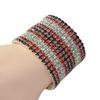 Super Flash Inlaid Bright Crystal Bracelet Rhinestone Multi-Layer Wide Elastic String Ornament