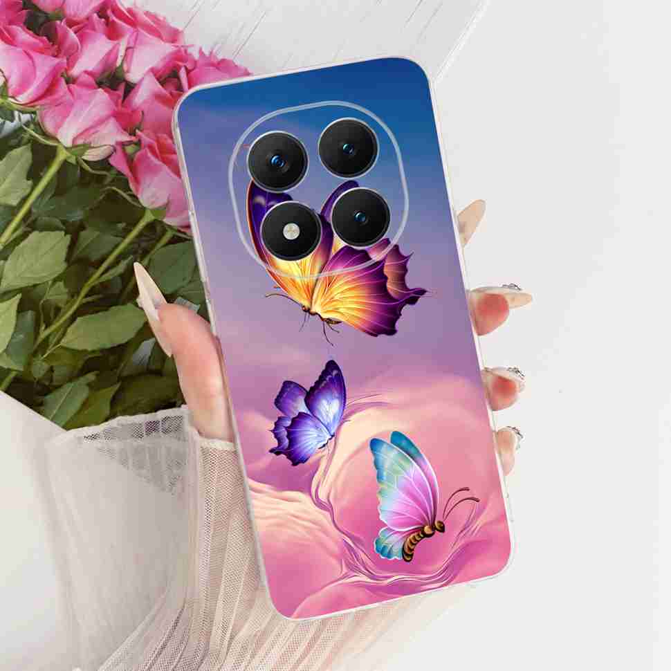 Для Xiaomi Redmi Note 15 Pro Plus ProPlus 5G Чехол Цветочный Мультяшный Чехол Мягкий Силиконовый Чехол Для Redmi Note 15 Pro+ Чехол