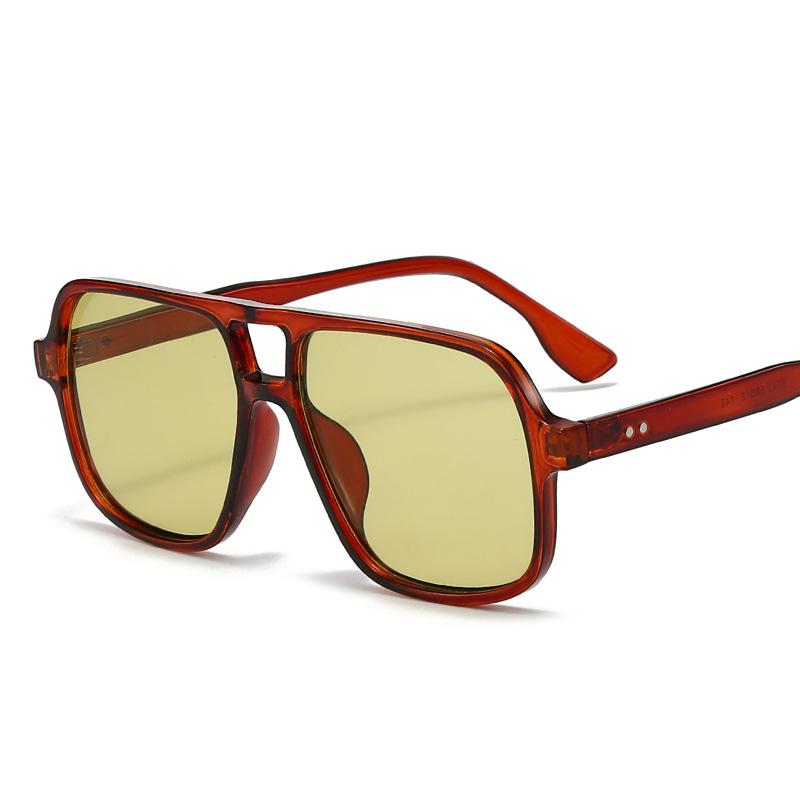 European American Stylish Women's Sunglasses Pilot Shape Double Bridge Men's Sun Glasses Hiking Mountaineering Sun Glass Women