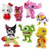 MINISO Аниме фигурка Sanrio Мультяшные игрушки Микро строительные блоки Фигурки Покемон Дисней Детские игрушки Подарки