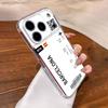 Посадочный талон Билет на самолет Чехол для телефона iPhone17 16 15 14 13 12 11 Pro Max Plus Mini Прозрачный Полностью задняя крышка Силиконовый Мягкий чехол