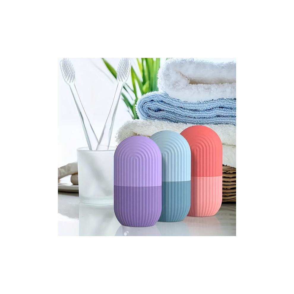 Silicone Ice Roller for Face and Eyes, Cooling Massage Tool to Reduce Puffiness Revitalise Skin, Unscented and No Electricity Needed