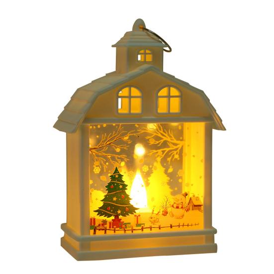 Yousheng Christmas House Wind Light Нежный светодиодный ночник Снеговик Санта-Клаус Лось Элемент Создает атмосферу Окружающее освещение Подвесные украшения на окна