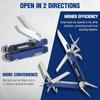 WORKPRO Multifunctional Pliers Outdoor Multi Tool Multi Pliers Folding Pliers Pliers Wire Cutter Saw File Driver Can Opener Lock Function Pouch