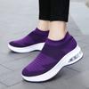 Женские кроссовки без шнуровки, женские повседневные дышащие носки на платформе, обувь на воздушной подушке, уличная женская вулканизированная обувь, мягкая новая