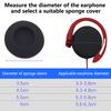 10Pcs Thick Foam Earpads Cushions Ear Pads 3.5/4.5/5.5/6Cm For Round Headphone
