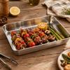 Gold Silver Multi-sizes Tray Stainless Steel Storage Tray Practical Towel Tray  for Restaurants