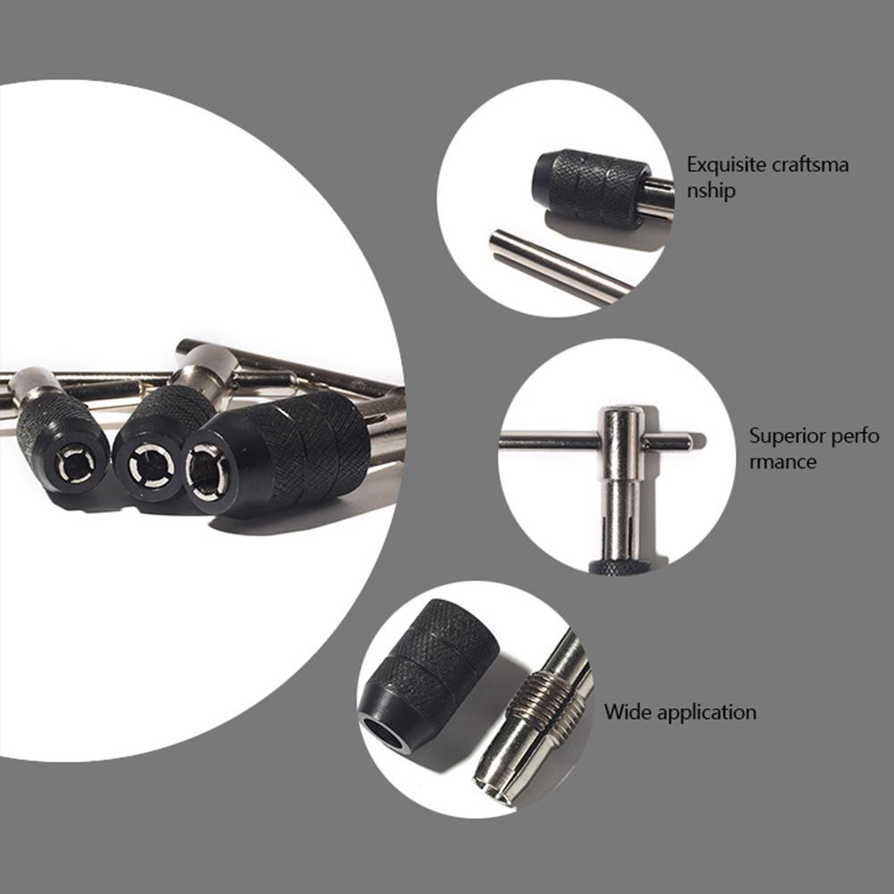 3-6 мм Т-образный гаечный ключ, 5 шт., ручной метчик M3-M8, отвертка для нарезания резьбы, набор ручных инструментов для нарезания резьбы