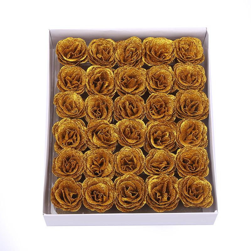 Букет из цветов «Синяя чародейка» из розового золота с кристальным блеском, набор для DIY ко Дню святого Валентина