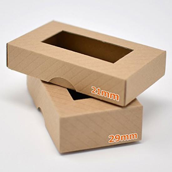 Коробка для визиток крышка дно картон размер 4 маленькая коробка (S/21мм-100 шт.)