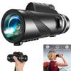 80x100 Portable Monocular Telescope HD Long Range Zoom Telescope with Tripod Phone Clip for Hunting Sports Outdoor Camping