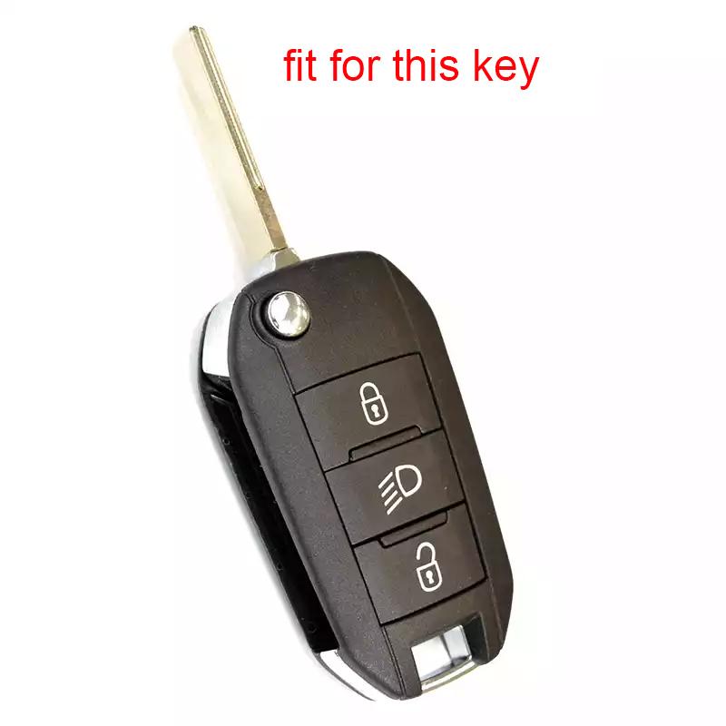 Силиконовый чехол-раскладушка для брелока ключа для Peugeot 208 2008 301 308 3008 Rcz 508 408 2008 307 Чехол для Citroen C3 C4 Berlingo
