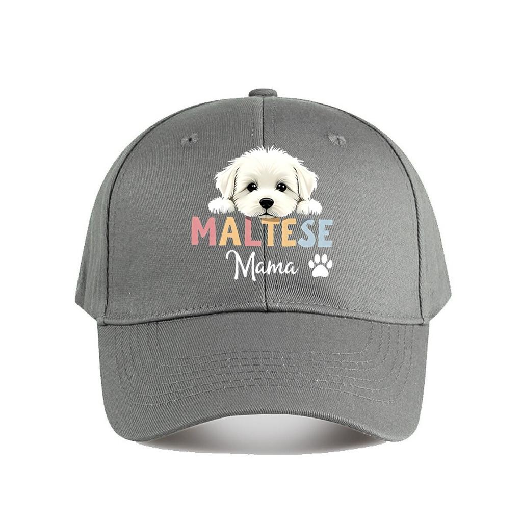Maltese Mama Baseball Cap Baseball Cap Fashion Unisex Sunhat Womens Outdoor Sports Snapback Cap