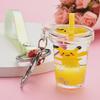 Quicksand Pikachu Couple Keychain - Cute Acrylic Bag Accessory & Car Pendant