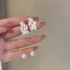 Flower Earrings For Women Elegant And High-end Long Tassel Stud