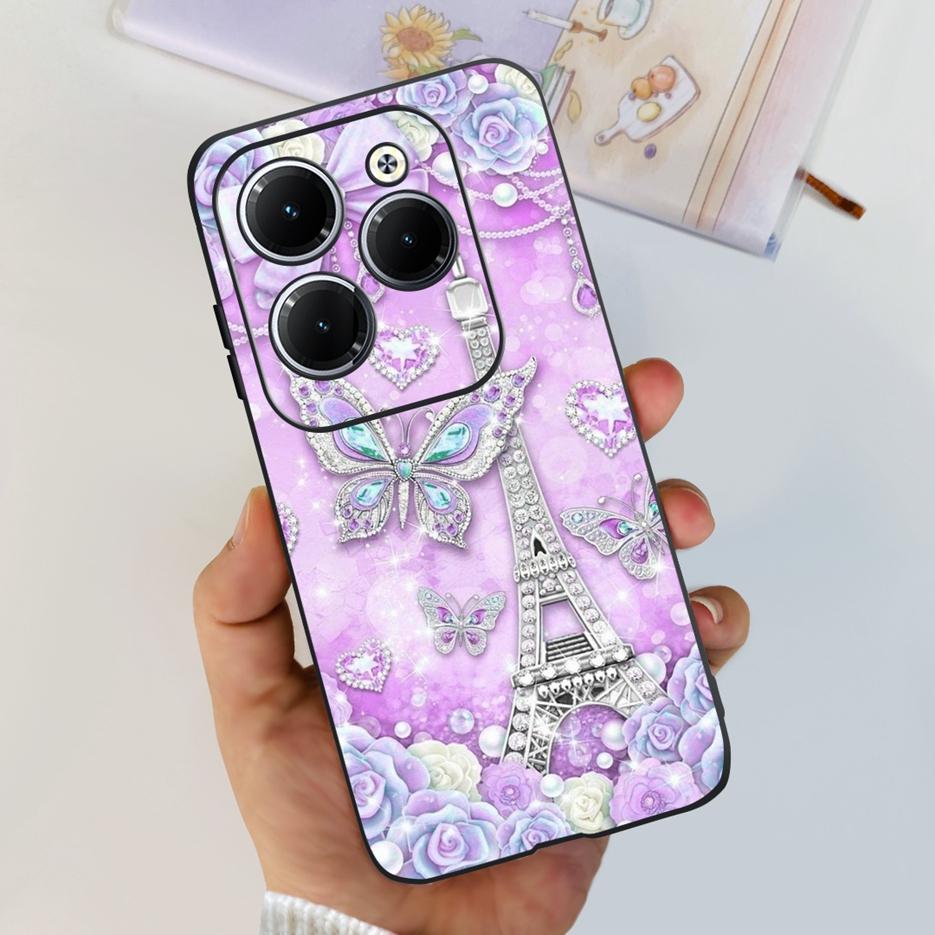 Чехол для Infinix Hot 40 Pro X6837 Милый Модный Чехол Мягкий Силиконовый Чехол для Телефона Для Infinix Hot 40i Hot40 Pro Hot40i Чехлы Бампер