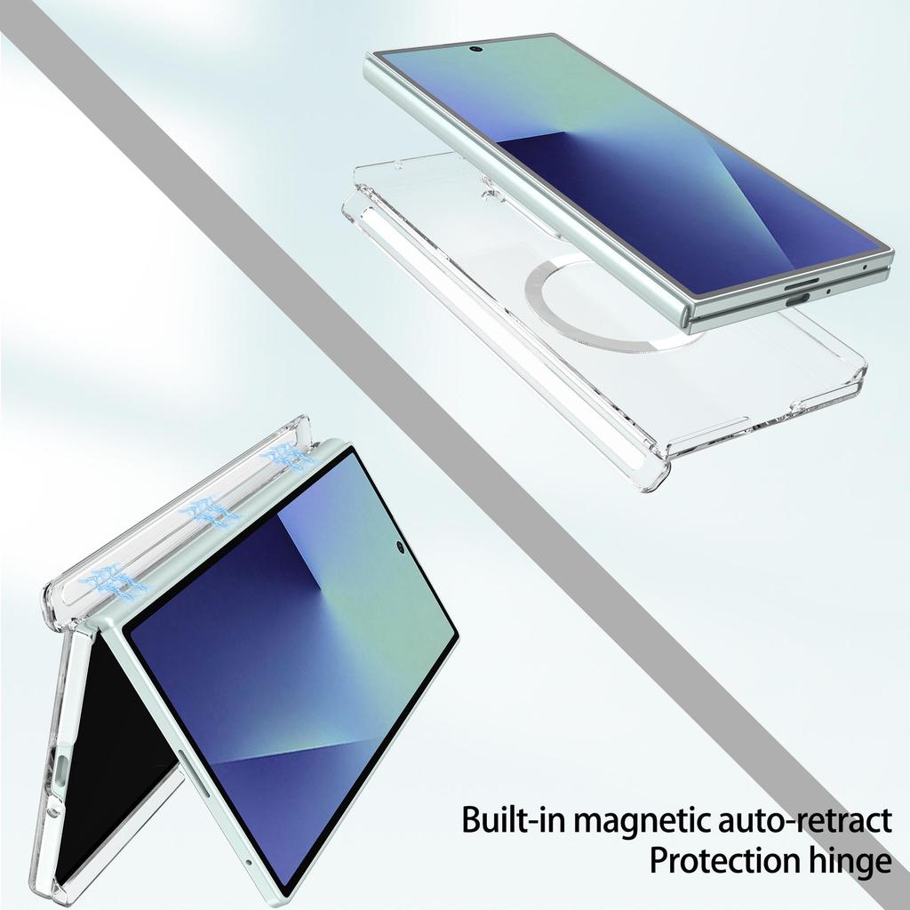 Минималистичный чехол Samsung Z Fold 7 Ультратонкий с магнитной беспроводной зарядкой