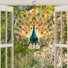 3D Metal Peacock Wind Chime – Vibrant Rotating Hook, Durable Outdoor Decor for Garden, Patio & Fall Festivals, Battery-Free Hanging Ornament