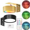 2 шт. Светодиодные настенные бра 13 цветов RGB Диммируемые Освещение для картин и арт-объектов Магнитный спот Работа от батареек Лампа для картин