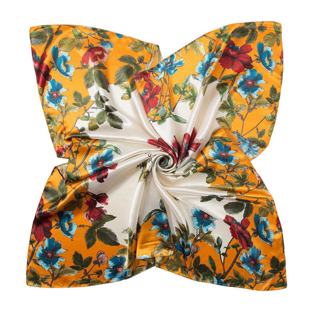 High-quality Luxurious Silk Scarves Headband Scarfs Neck Scarf For Women Chain Silk Scarf Women's Decorative Shawl