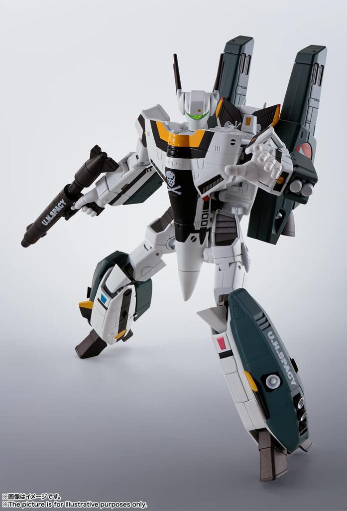 TAMASHII NATIONS HI-METAL R Super Dimension Fortress Macross VF-1S Super Valkyrie (Hikaru Ichijo Custom) Approximately 140mm Die-cast, ABS &
