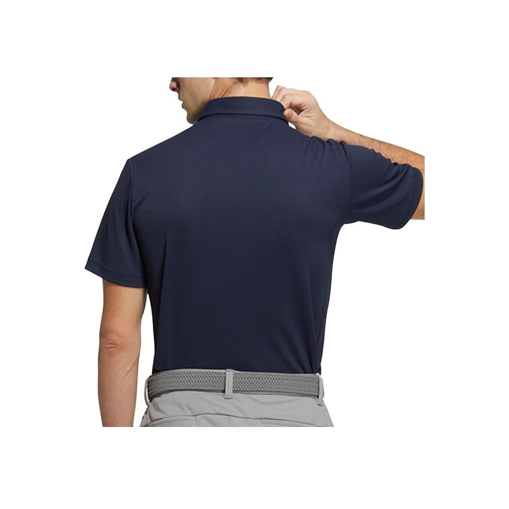 Adidas Повседневная рубашка поло с коротким рукавом и принтом логотипа, мужские топы, темно-синие, H64608