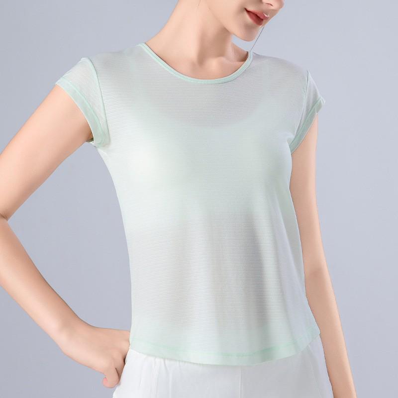 Women's Quick-Dry Yoga & Running T-Shirt - Loose, Comfortable, Slimming, Breathable Short Sleeve for Summer Fitness
