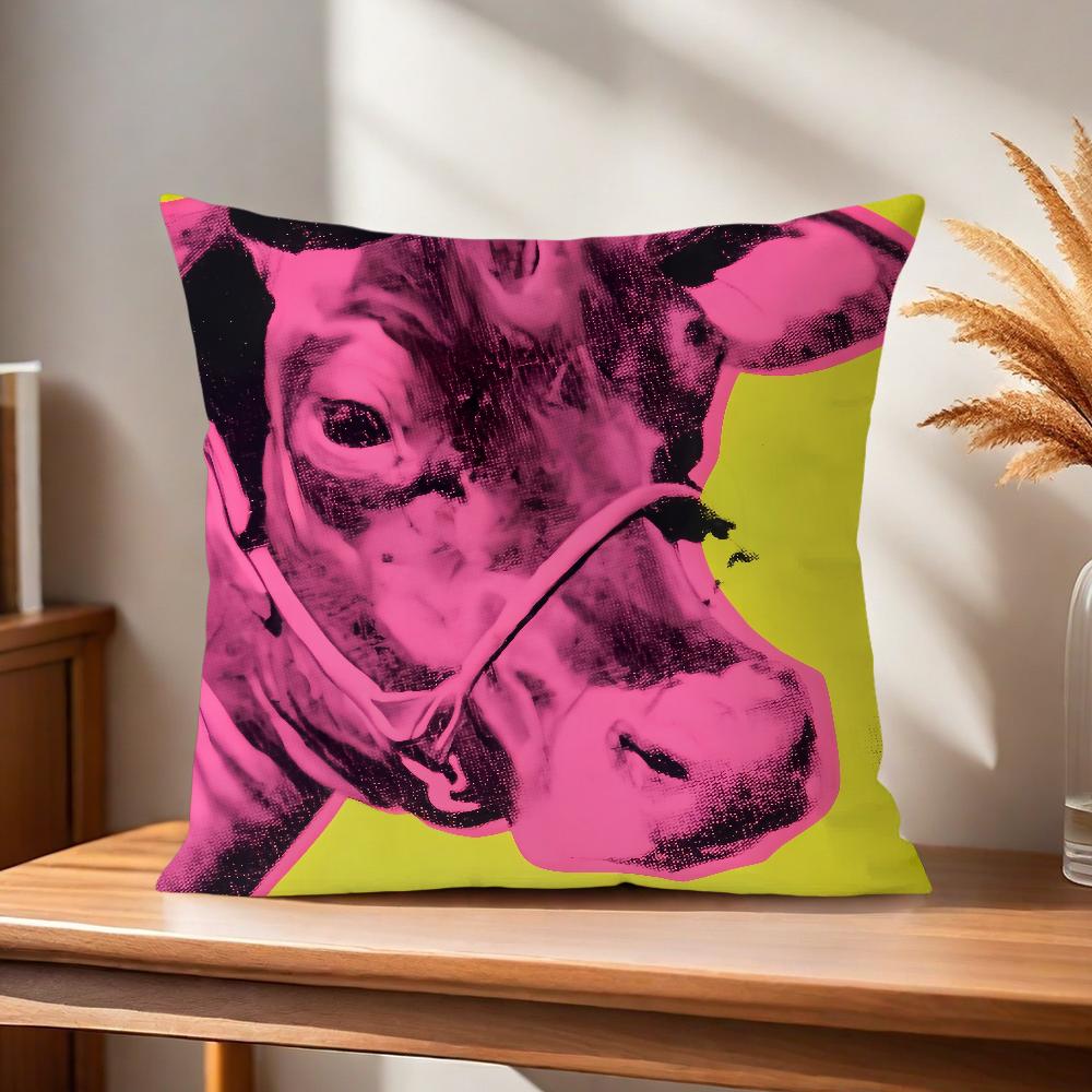 Comfortable Soft Flowers Warhol Pillow Case A-Andy for Sofa Living Room Home Office Decor and Protective Pop Covers