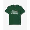 Lacoste Футболка с рисунком крокодила для мужчин S Big Croc Th6396 54g 132