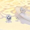 D цвет 0,5/1 карат 6,5 мм VVS1 серьги-гвоздики с муассанитом для женщин стерлингового серебра 925 пробы с GRA свадебные ювелирные украшения