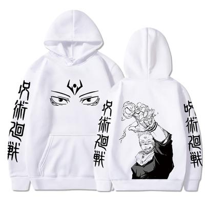 Ryoumen Sukuna Аниме Графический Печатный Капюшон Jujutsu Kaisen Мужские Женские Толстовки Плюс Размер Толстовка Harajuku Унисекс Пуловер