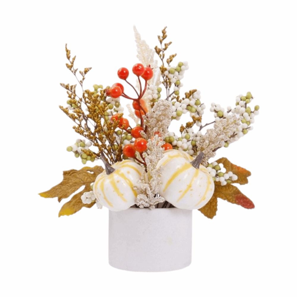 Fake Autumn Leaf Maple Leaf Pumpkin Ornament Plastic Halloween Tabletop Ornaments Fireplace Shelf