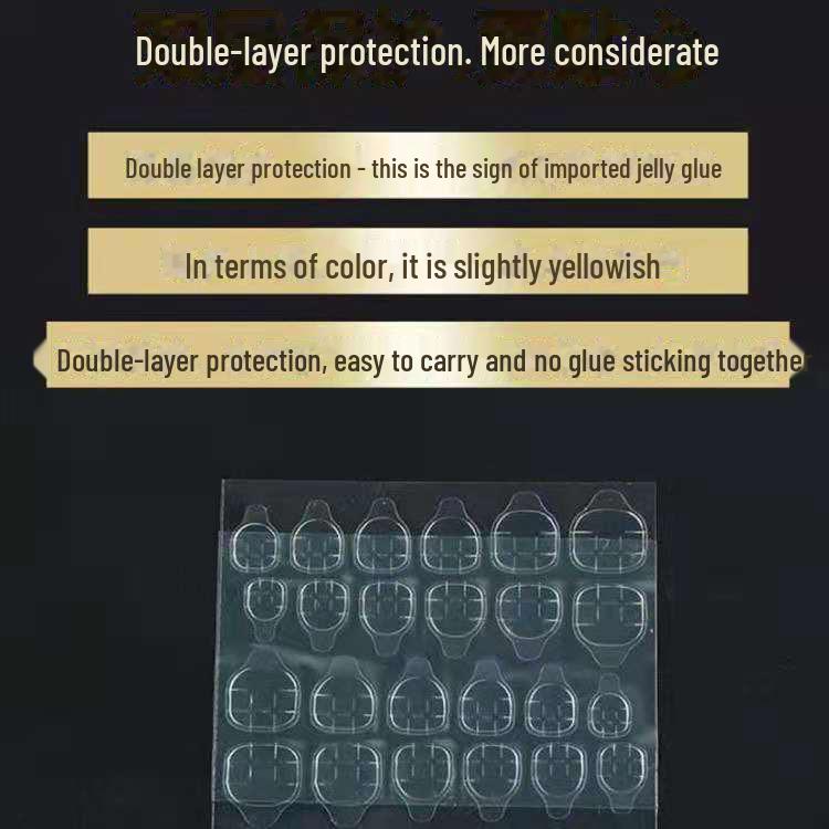 High Viscosity Transparent Nail Glue Stickers - Wearable & Removable