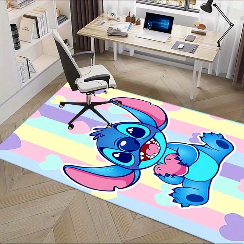 Office Rug Stitch, Hearts theme 3D Printed Anti-Slip Rug-Machine Washable for Living Room
