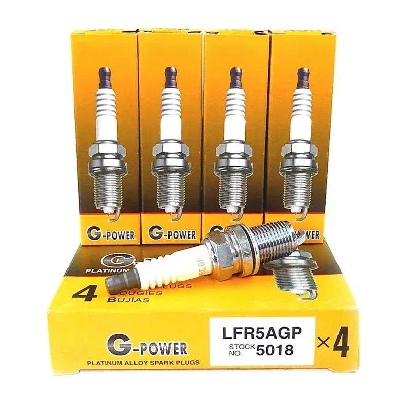 4/6 шт. Платиновые свечи зажигания LFR5AGP 5018 подходят для RAV4 High Lander K5 Smart Run Tealina ix35 Sega