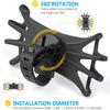 1/2/4/6PCS Black Universal Phone Holder Baby Stroller Accessories Mobile Phone Holder Rack 360 Rotatable Baby Pram Cart