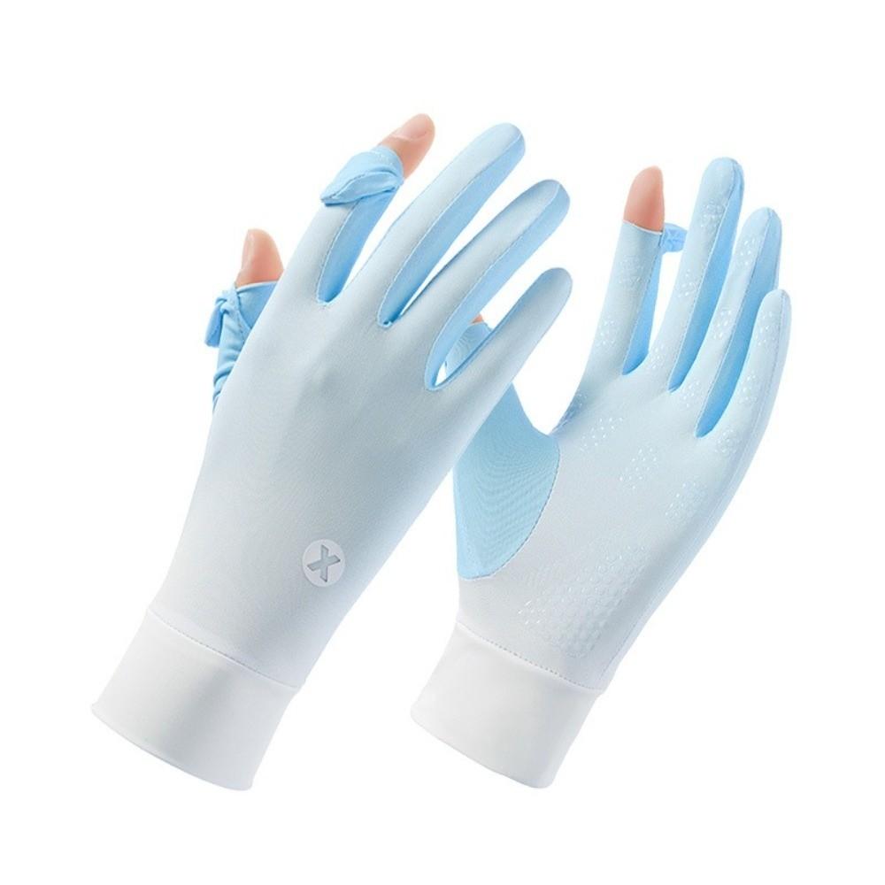 Gradient Sun Protection Gloves Thin Touchscreen Gloves  for Driving,Golf,Hiking
