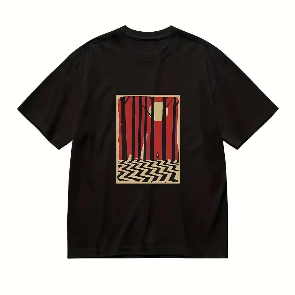 2026 summer Twin Peaks "Laura Palmer" Fireman "" Rubber Head "" Mulholland Road "Men's T-shirt Summer Unisex Casual T-shirt